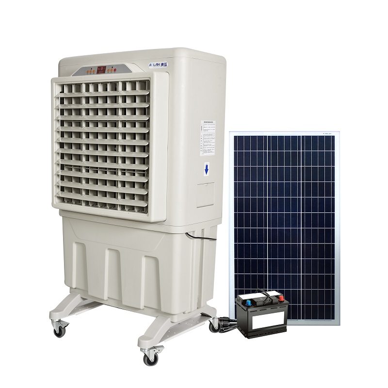Enfriador de aire de energía de CC, Enfriadores evaporativos, Enfriador de aire de energía solar