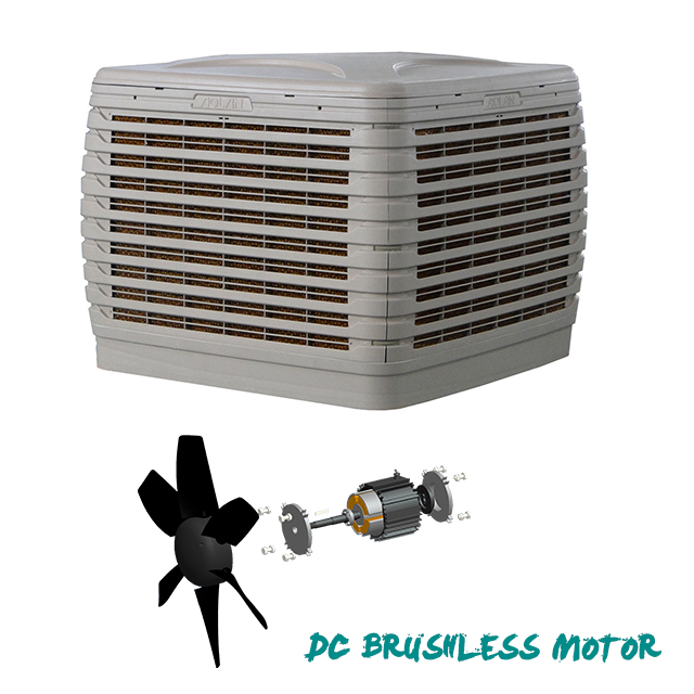 Enfriador de aire por evaporación favorable al medio ambiente, enfriador de aire por evaporación, enfriador de aire rentable
